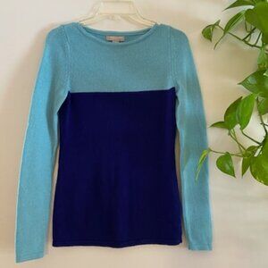 Banana Republic, Wool Cashmere, Navy, Teal, Size XS